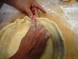 Leah Crimping Pie Crust